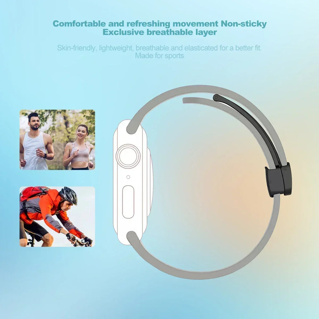 Magnetic Strap For Apple watch ultra2 band 49mm 44mm 45mm 40mm 41mm 42mm 38mm 45 mm Silicone Bracelet iWatch Series 7 8 se 6 5 3