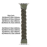 Braided Woven Strap for Apple Watch Band 44mm 40mm iWatch series 6 5 4 3 SE bands 38mm 42mm Nylon Sport Loop bracelet watchband