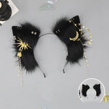 Anime Character Headband Wolf Ears Shape Hair Hoop Plush Carnivals Party Headpiece Cosplay Party Costume Props Unisex