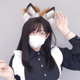 Carnivals Foxes Ear Hair Hoop Cute Live Broadcast Hair Holder Festival Headwear