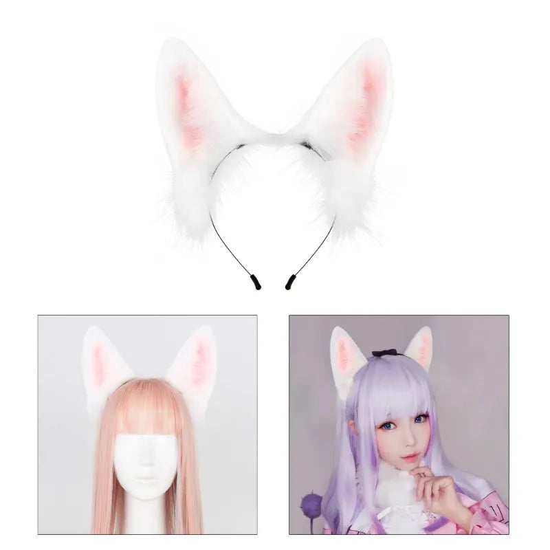 Shower Bunny Ear Headband Woman Students Washing Face Hairband Large  Headbands Plush Spring Hair Hoop