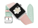 45mm Genuine Leather bracelet strap for apple watch band 42mm 38mm 44mm 40mm watchband for iwatch series 7 se 6/5/4/SE/3/2 41mm