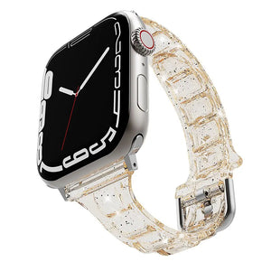 Slim Transparent Band For Apple Watch 49mm 45mm 44mm 40mm Series 8 se 7 Smart Sport Clear Bracelet Strap iwatch 6 4 3 38mm 42mm