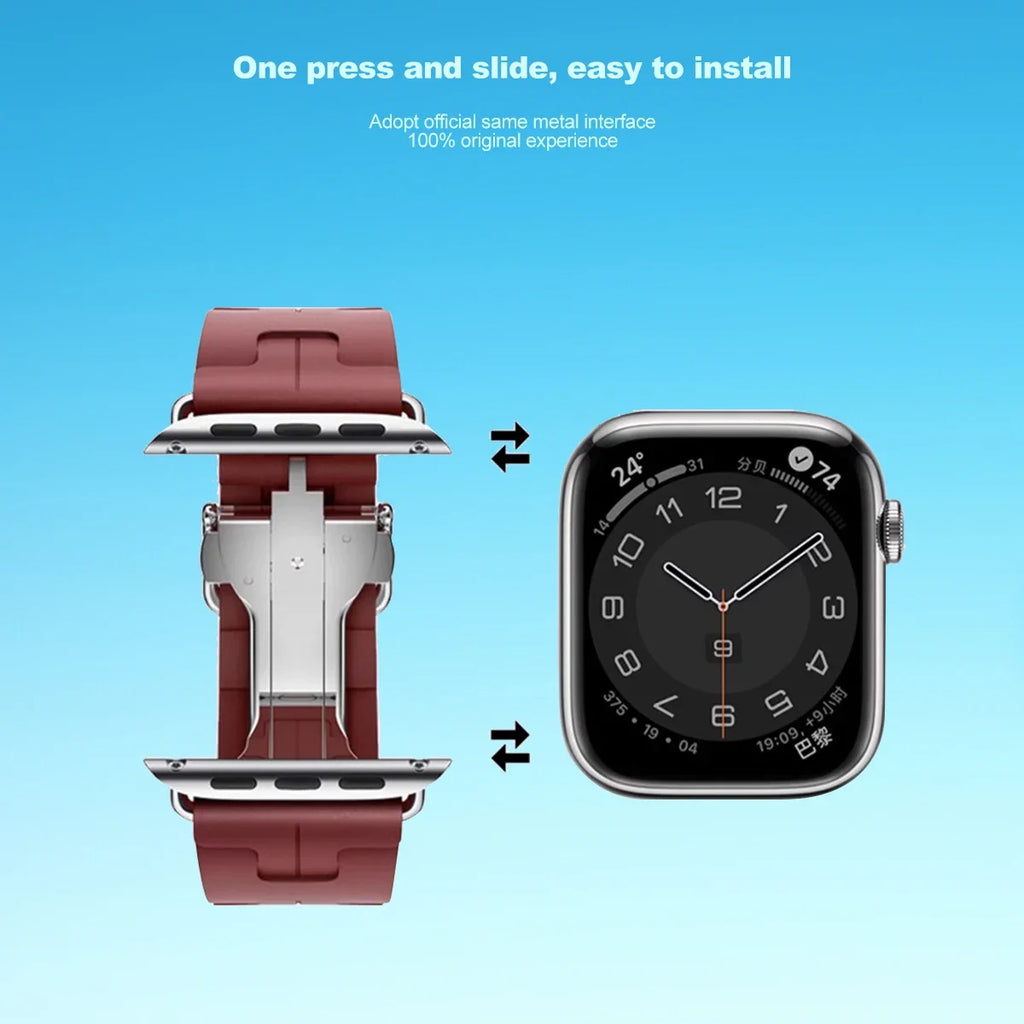 Lucuxy Strap for Apple Watch Band Ultra 2 49mm 44mm 41mm 45mm 38mmOriginal Bracelet for Iwatch Series 9 8 7 6 5 4 SE 40mm 42mm