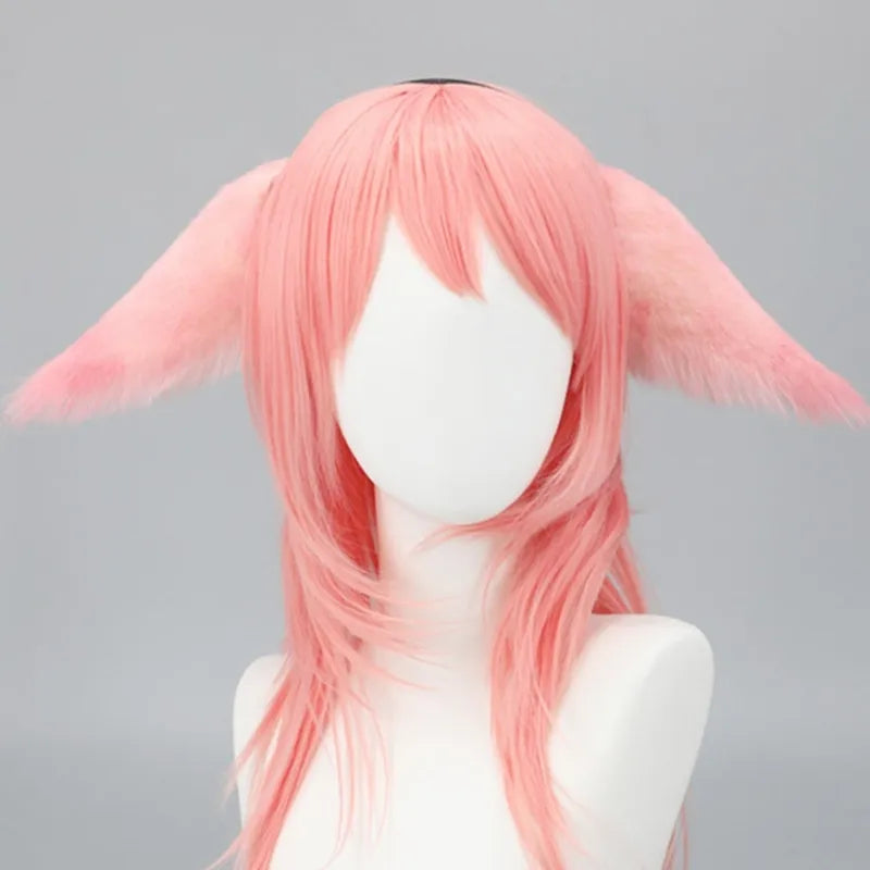 Adult Teens Cosplay Anime Character Headband Plush Foxes Ear Hair Hoop Makeup Live Broadcast Cosplay Party Headpieces