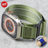 Sports Nylon Watchbands For Apple Watch Ultra 2 Band 49mm Soft Strap For Iwatch Series 9 8 7 6 4 3 45mm 44mm 42mm 41mm Bracelet