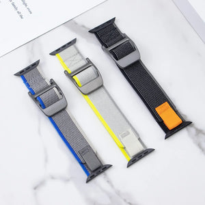 Nylon Strap for Apple Watch Ultra 2 Band 49mm 44mm 45mm 42mm 40mm 41mm 38mm Sport Straps Iwatch Series 9 8 7 SE 9 6 5 4 Bracelet