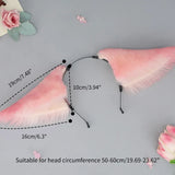 Adult Teens Cosplay Anime Character Headband Plush Foxes Ear Hair Hoop Makeup Live Broadcast Cosplay Party Headpieces