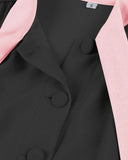 2024 Elegant Casual Vintage Swing Women's Dress with Bow Neck Office A Line Single Breasted Button Runway 50s 60s Party Dresses