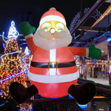 Christmas Santa Claus Inflatable 1.2M LED Lights Model Festival Decoration Outdoors Courtyard Props Ornament Gift