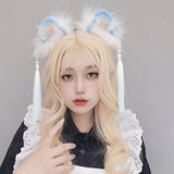 Chinese Style Cat Ears Headband Cute Amusement Park Party Hair Decors for Girls