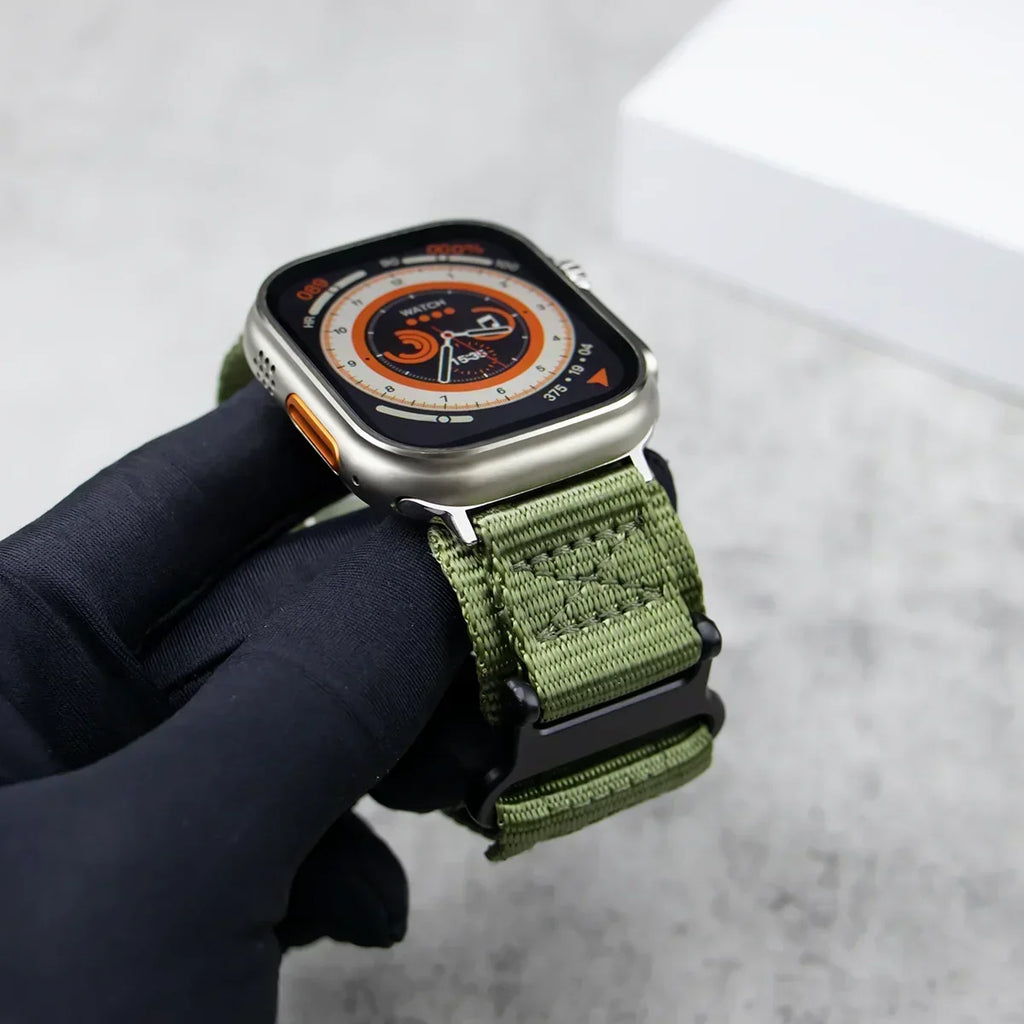 Sports Nylon Watchbands For Apple Watch Ultra 2 Band 49mm Soft Strap For Iwatch Series 9 8 7 6 4 3 45mm 44mm 42mm 41mm Bracelet