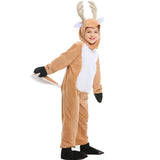 Children's Reindeer Cosplay Costume, One-piece Suit with Hat, Suitable for Halloween and Christmas Stage Performances