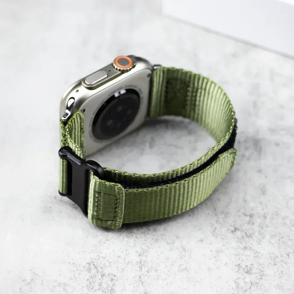 Sports Nylon Watchbands For Apple Watch Ultra 2 Band 49mm Soft Strap For Iwatch Series 9 8 7 6 4 3 45mm 44mm 42mm 41mm Bracelet