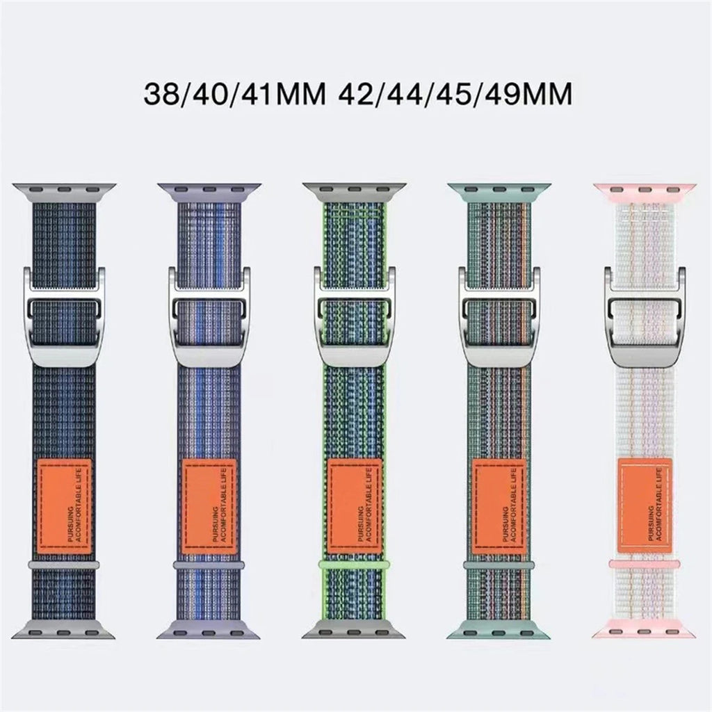 Strap for Apple Watch Bands Ultra 2 49mm 44mm 45 Mm 40mm 41mm 45mm 38mm 42mm Nylon Loop Bracelet IWatch Series 7 6 5 4 3 Se 8 9