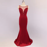 Navy Blue Soft Satin Backless Appliques Beading Long Evening Elegant Party Maxi Dress Long Bridesmaid Dress