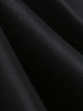 White and Black Vintage Robe Button Front Short Sleeve Polka Dot Dress Prom Women Elegant Belted Pleated Midi Dresses
