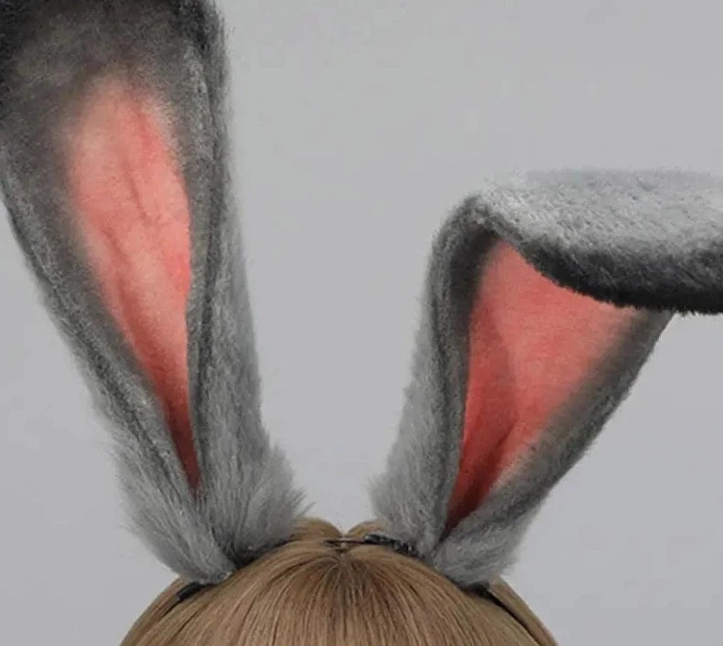 Shower Bunny Ear Headband Woman Students Washing Face Hairband Large Rabbit Ears Headbands Plush Spring Hair Hoop
