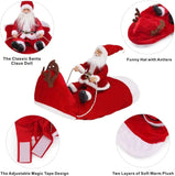 New Santa Dog Costume Christmas Pet Clothes Winter Hoodie Coat Chihuahua Poodle