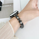 Women Diamond Strap For Apple Watch Series 9 8 7 6 SE 5 4 45mm 44mm 41mm 40mm Lady Bear Metal Bracelet IWatch Ultra 2 49mm 38/42