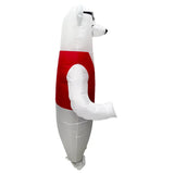 New Costume Polar Bear Inflatable Costume Halloween Christmas Lovely Inflatable Doll Big White Bear Costume Party