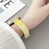 Slim Magnetic Buckle Nylon Strap For Apple Watch Ultra 49mm 45mm 41mm For iWatch 8 7 6 5 4 Se 44mm 42mm 40mm Candy Color Band