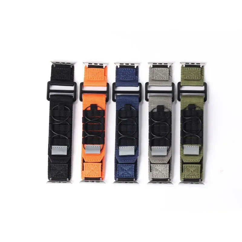 Nylon Sport Band For Apple Watch Ultra 49MM 45mm 44mm 41mm 40mm Replacement Strap For iWatch Series 8 7 6 SE 5 4 Bracelet