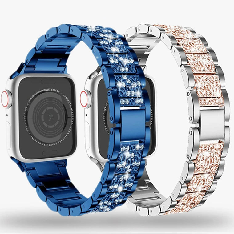 Jewelry Chain Strap for Apple Watch Band 49mm Ultra 45mm 44mm 41mm 40mm Loop Bracelet Diamond for IWatch Series 8 7 6 5 4 3 SE