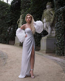 Women Off Shoulde White Party Dress Sexy Bar Long Evening Luxury Celebrity Dress