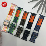 Strap for Apple Watch Bands Ultra 2 49mm 44mm 45 Mm 40mm 41mm 45mm 38mm 42mm Nylon Loop Bracelet IWatch Series 7 6 5 4 3 Se 8 9