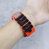 Nylon Sports Strap+Case for Apple Watch Band Ultra 49mm Tactical Woven Loop with Ultra PC Protective Case for iwatch Ultra2 49mm