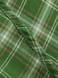 Sweetheart Neck Bow Front High Waist Green Plaid Long Dress Vintage 1950S Women Elegant Evening Formal Swing Dresses
