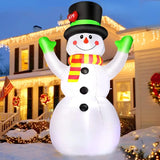 Snowman Inflatables Christmas Inflatables Decorations Built-in Colorful Rotating LED Indoor outdoor garden decoration Xmas Gift