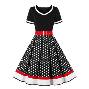 1950s Floral Patchwork Dress