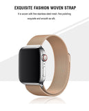 Antique Gold Milanese Stainless Steel Apple Watch Band