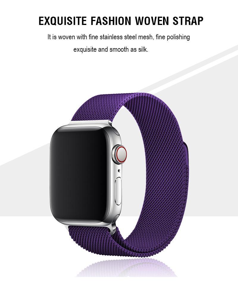 Deep Purple Milanese Apple Watch Band