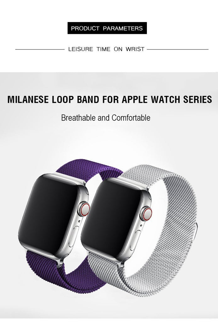 Deep Purple Milanese Apple Watch Band