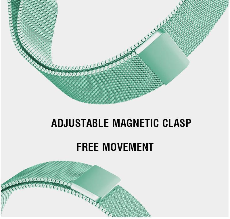 Teal Green Milanese Apple Watch Band