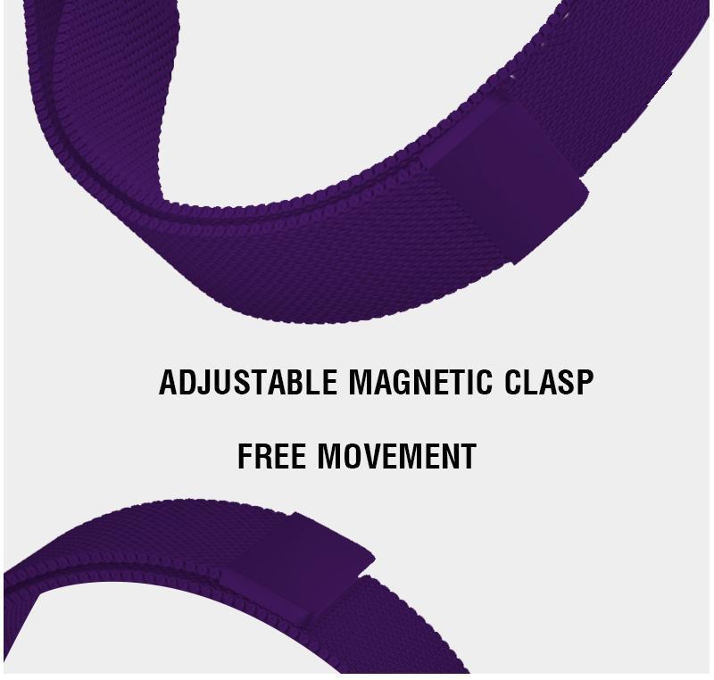 Deep Purple Milanese Apple Watch Band