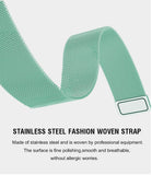 Teal Green Milanese Apple Watch Band