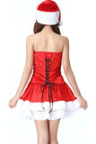 Women's Velvet Christmas Santa Fancy Dress