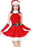Women Christmas Party Dress Ladies Santa Costume Cosplay Suit