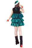 Women's Sleeveless Halter Sexy Christmas Tree Dress