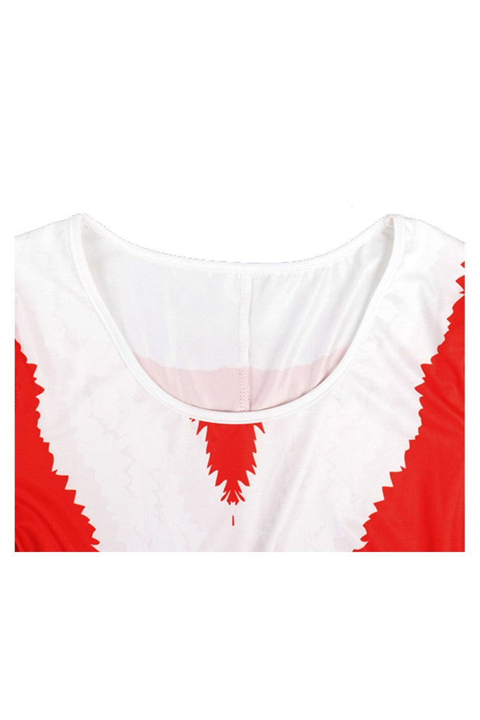 Christmas Party Long Dress  Women Santa Claus Costume