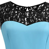 Women's Audrey Hepburn Rockabilly Vintage Dress 1950s Retro Cocktail Swing Party Dress