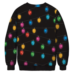 Women Sweatshirt 3D Print Christmas Autumn Hoodie Casual Design Long Sleeve O-Neck Pullover Sweatshirt