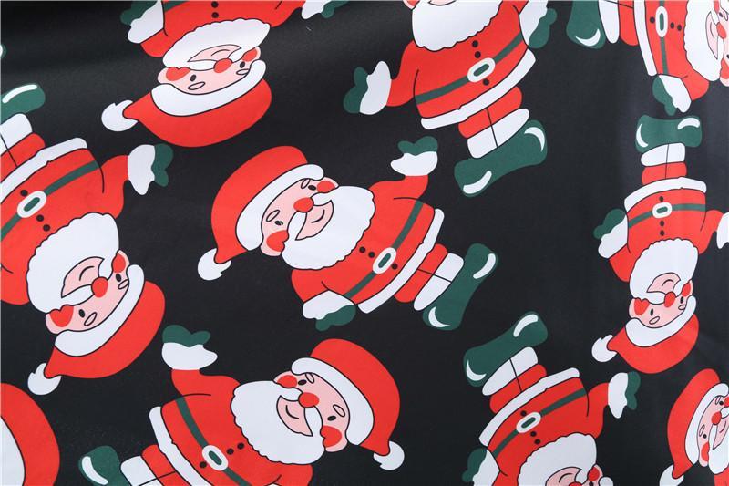 Christmas Vintage Dress, Women Elegant Long Sleeve Print Dresses