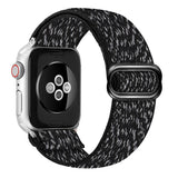 Braided Nylon Loop Elastic Buckle for Apple Watch Band 44mm40mm SE 65 Leopard Bracelet Strap on Smart iWatch Series 38mm42mm 432