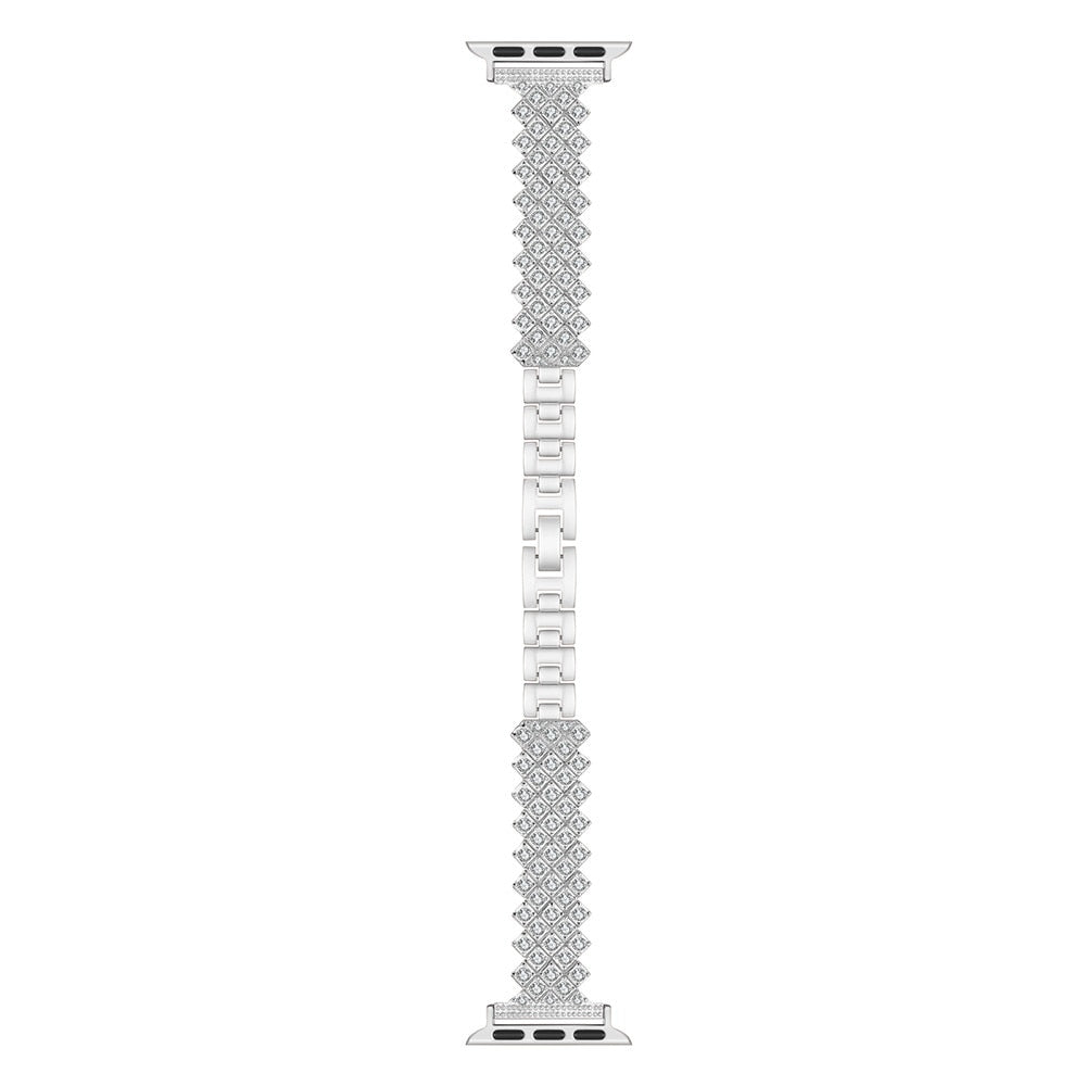 Women's Diamond Strap for Apple Watch Band 7 6 44mm 40mm 38/42mm 41/45mm Jewelry Metal Bracelet for iWatch Series 7 SE 5 3 Bands
