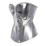 Women Sexy Faux Leather Overbust Corset Waist Cincher Burlesque Corset Bustier Party Fashion Corsets Lingerie Top Plus Size